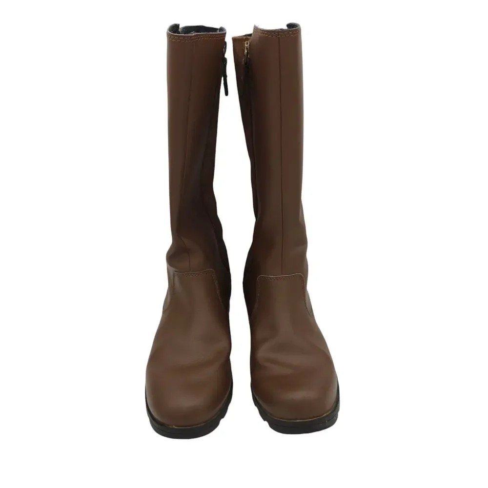 Sorel Youth Emelie Leather Suede‎ Tall Boots Size 5 Brown